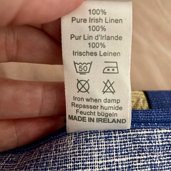 Vintage 100% Pure Irish Linen Tea Towels Made in Ireland “Beside the Seaside” - Picture 10 of 11